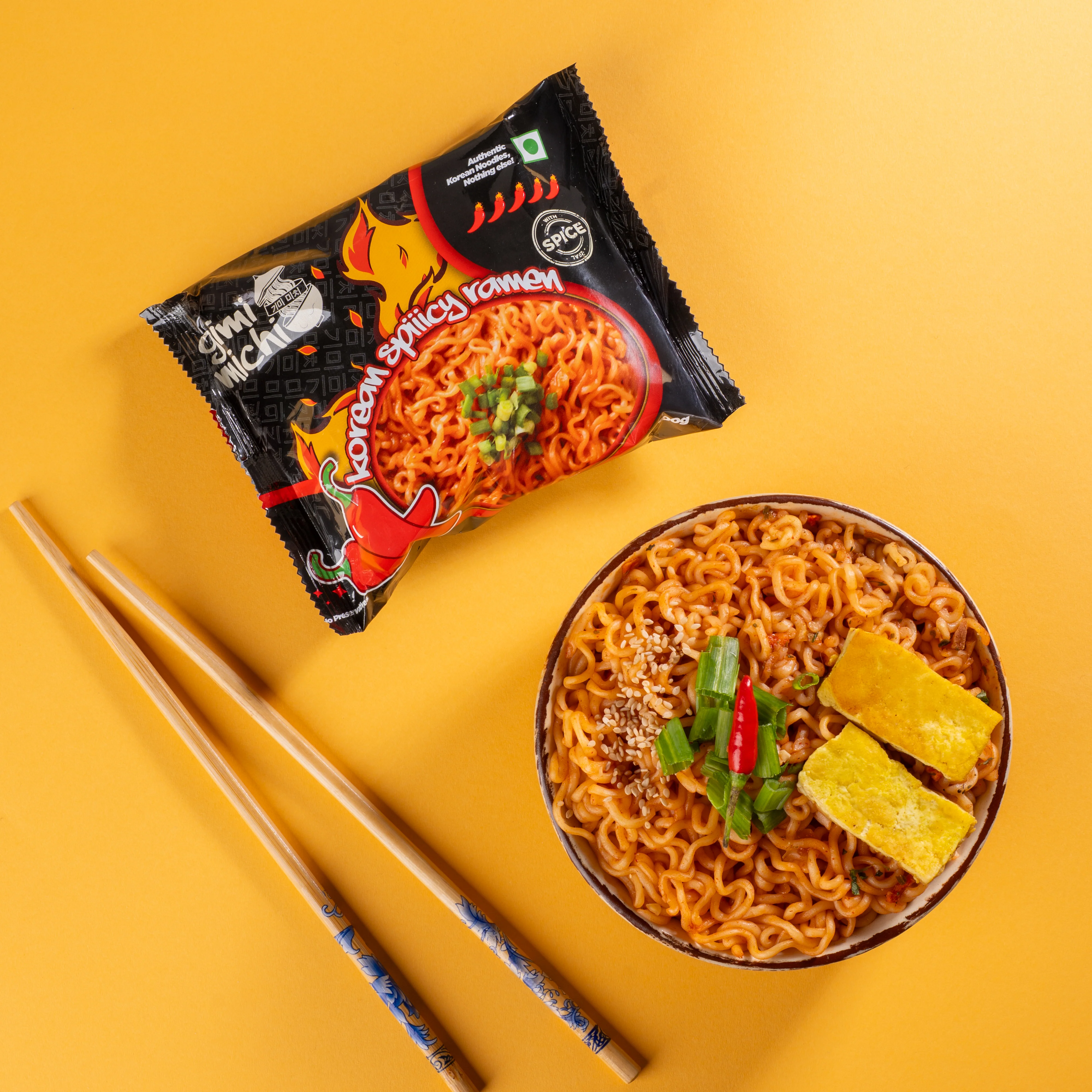 Gimi Michi Haekyo Box 핵요 - Pack of 4 - Korean Spiiicy Ramen - Image 4